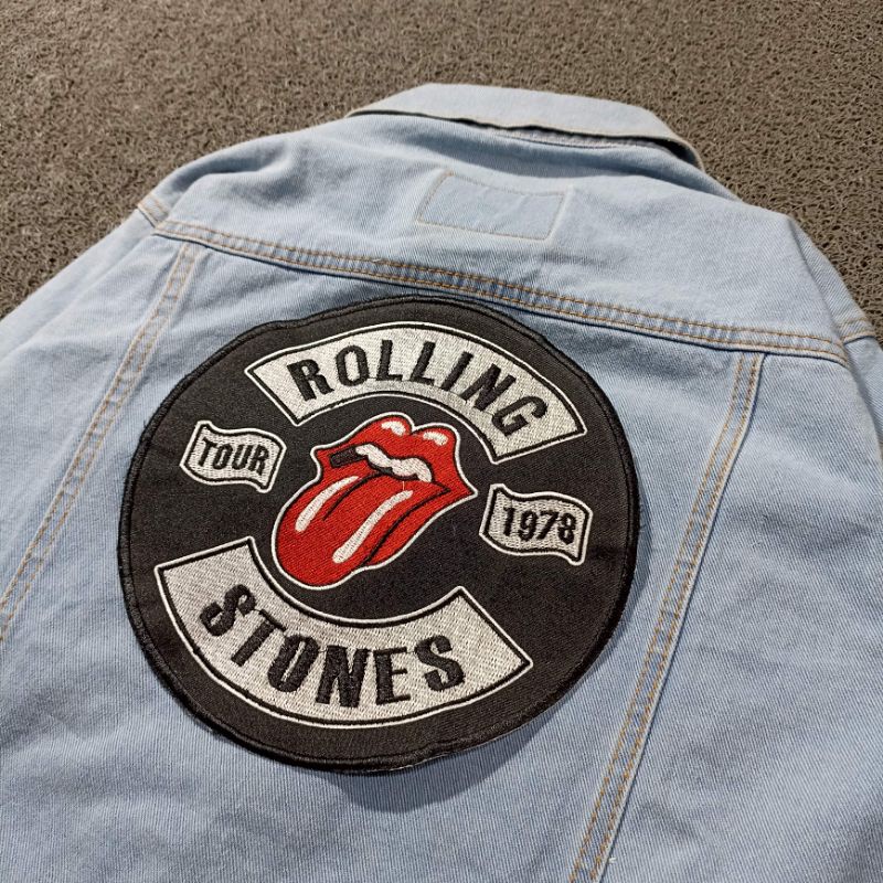 BACKPATCH BORDIR BESAR ROLING STONE BEST SELLER