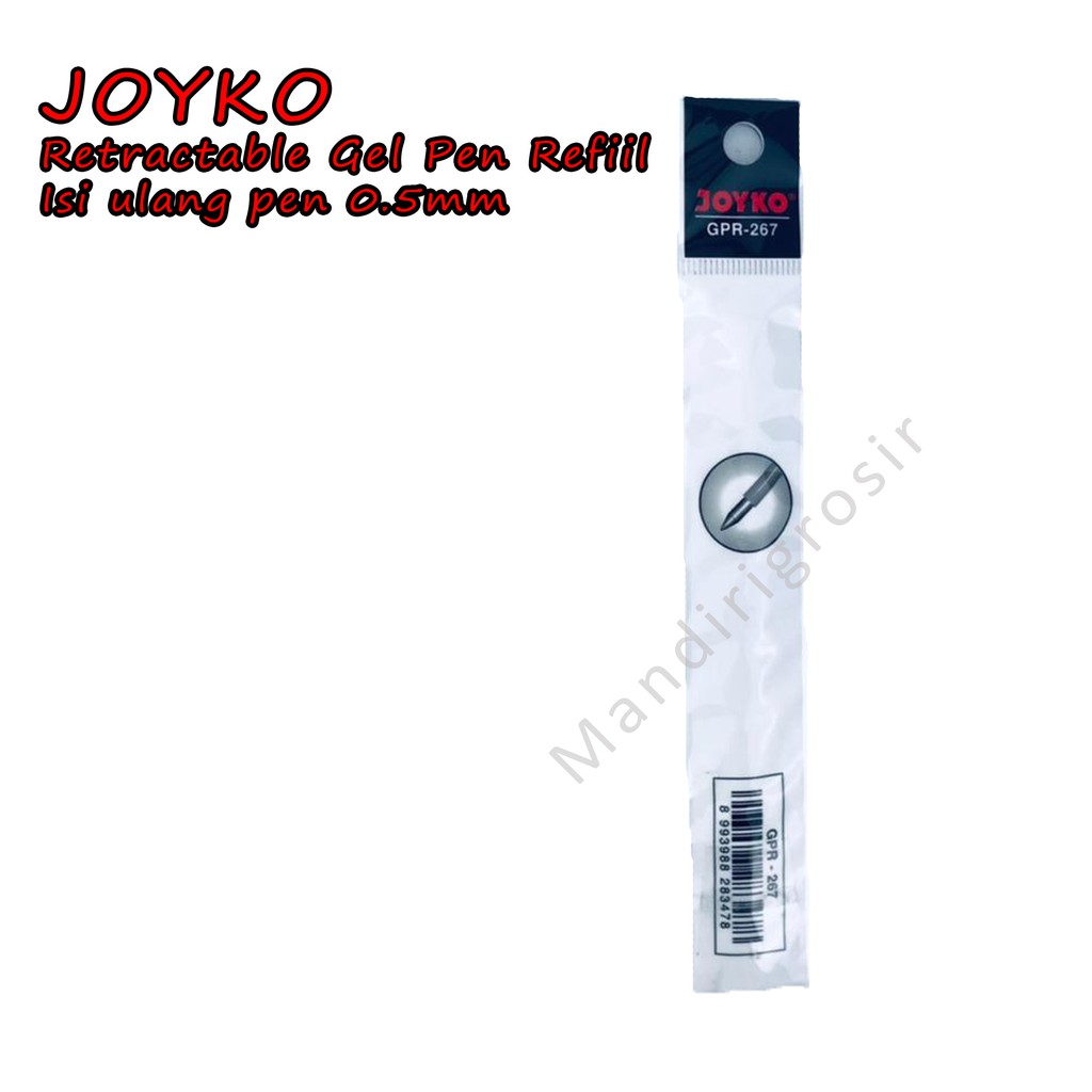 Retractable Gel Pen Refiil *Joyko * Isi ulang pen * 0.5mm