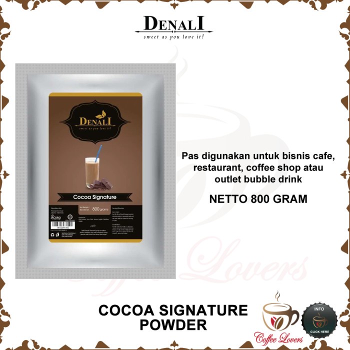 

DENALI FRAPPE POWDER COCOA SIGNATURE POWDER MINUMAN BUBUK RASA COCOA EKSKLUSIF