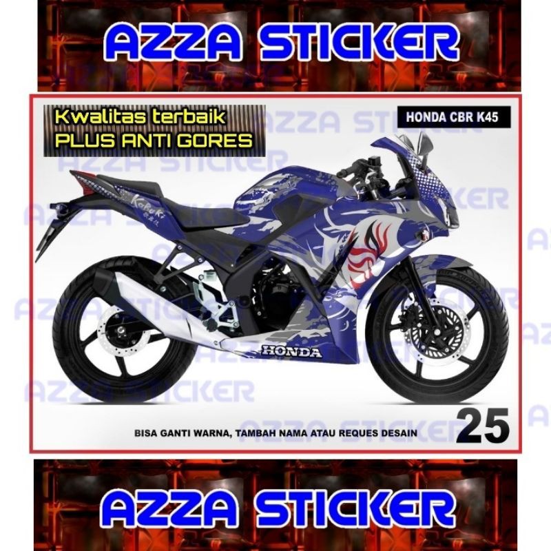Sticker Striping Decal CBR150 K45 Full Body, Sticker Decal CBR150 K45 Full Body, Decal CBR150 K45 25