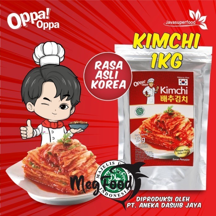 

KIMCHI Sawi Fresh / Kimchi Halal / Kimchi Korea 1KG - Makanan Korea