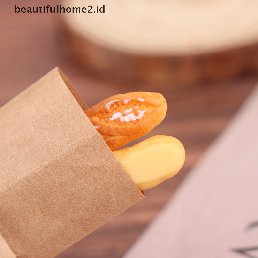 (Beautifulhome2.Id) Miniatur Roti Skala 1: 12 Untuk Rumah Boneka