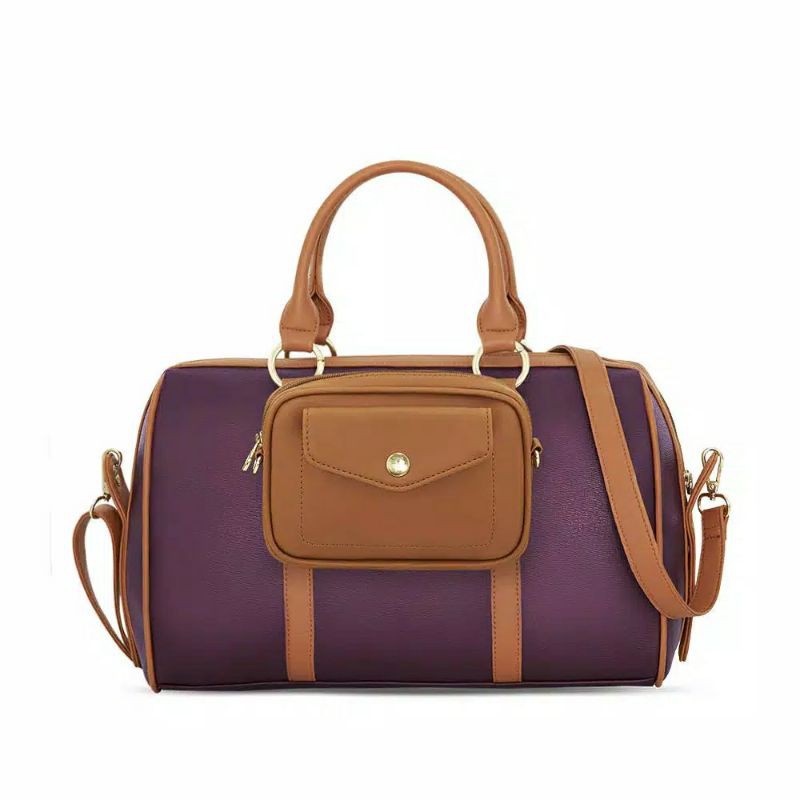 TAS SOPHIE MARTIN MAURICHE SOPHIE PARIS SELEMPANG WANITA SHOULDER BAG KULIT MARUN PROMO