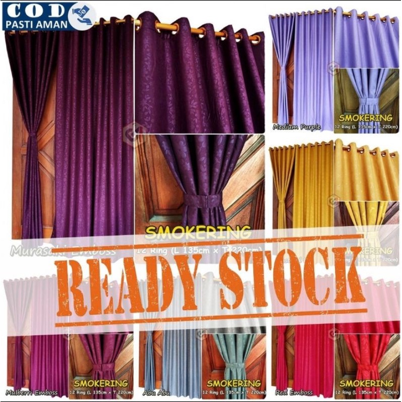 GORDEN PINTU RUANG TAMU MODEL ELEGAN WARNA RANDOM