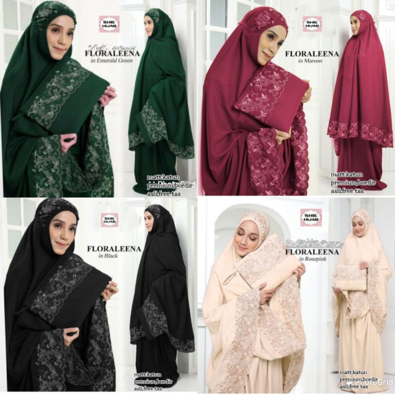 MUKENA FLORALEENA SOLO PREMIUM ORI SHR