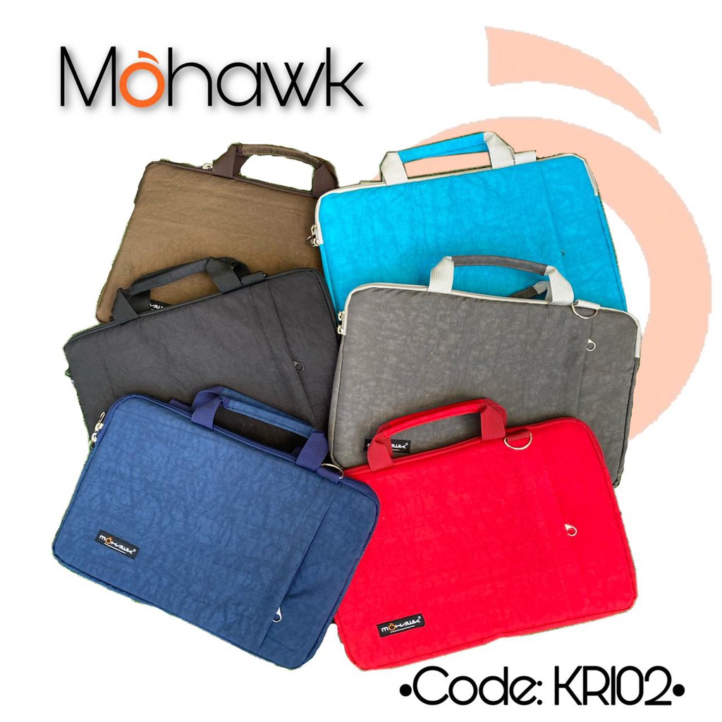 Tas Laptop / case laptop Selempang ukuran 12, 13, 14, 15 inch MOHAWK code KR102