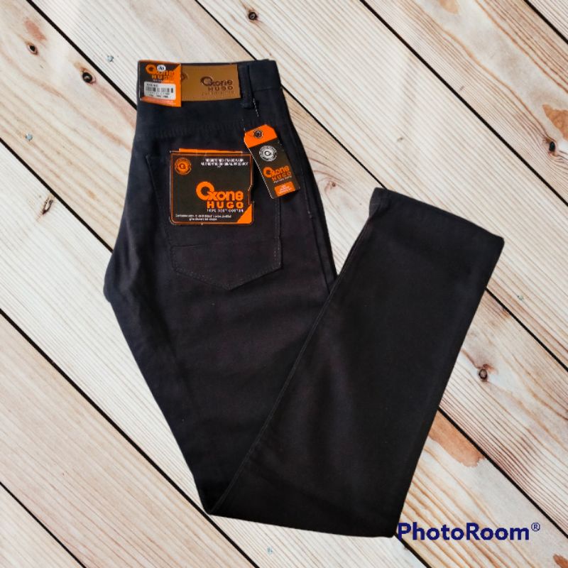 celana pria Hugo oxigen hitam 27-32