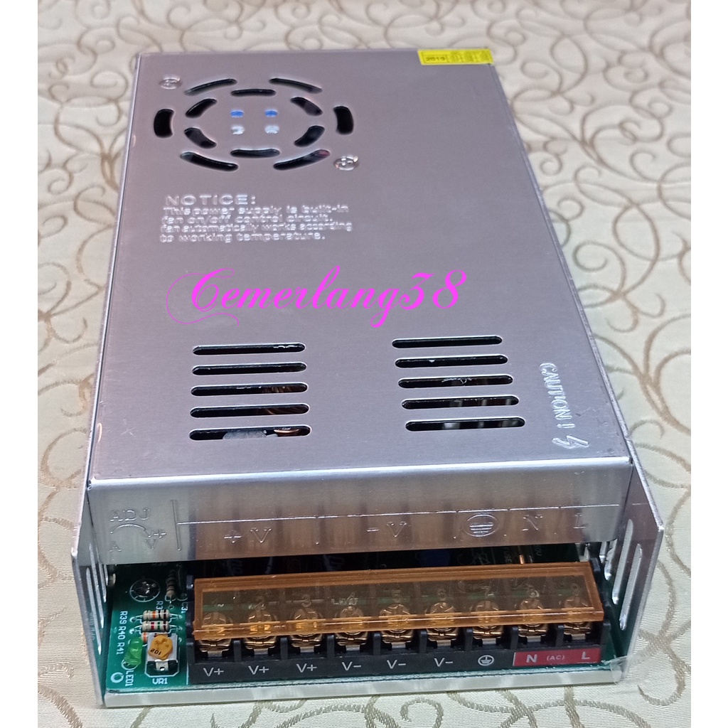 Switching Power Supply 24V 20A PII Adaptor Jaring 24 V 20 A 480 Watt AC DC PSU 24 Volt 20A