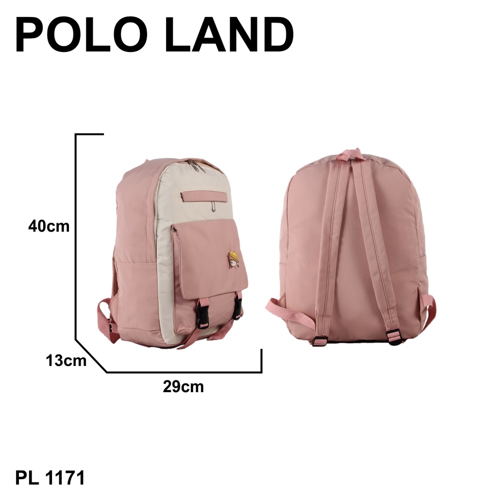 [KLIKTAS] Tas Ransel Anak Perempuan Polo Land 1171 - Ransel Backpack Anak Sekolah Korea