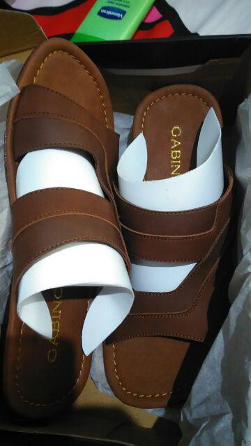  Sandal Pria Gabino  Sayer L Brown G2AB9002 Shopee Indonesia