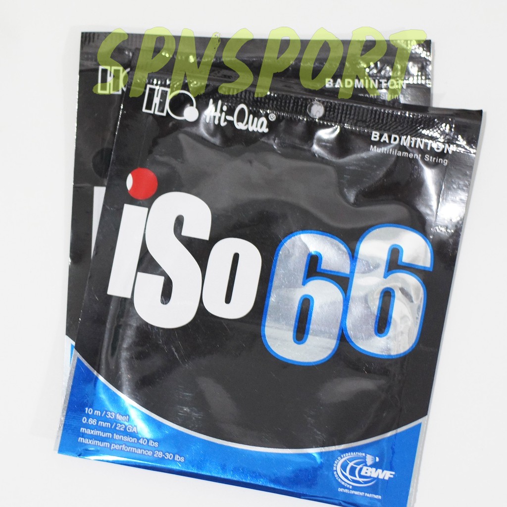 senar raket badminton hiqua iso 66