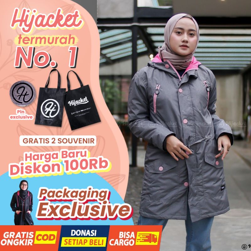 HIJACKET® ORIGINAL MONTIX JAKET MUSLIMAH WATERPROOF