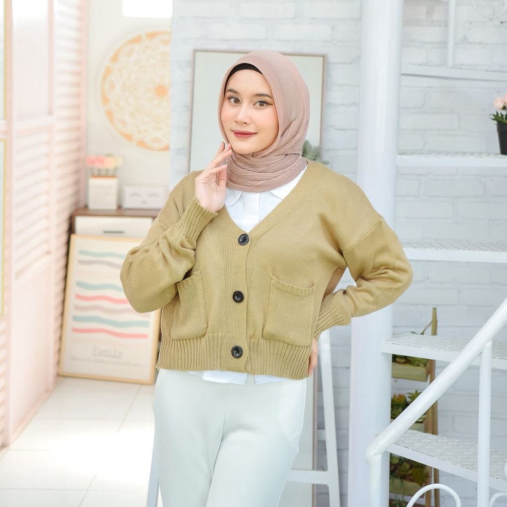 Cardigan Rajut Korean Style Tebal Aphrodite Outwear Terbaru All Size Fit To L