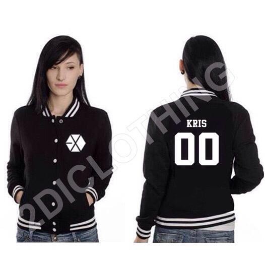 Terbaru     Sweater Varsity Exo Kris / Sweater Kris Exo Member / Varsity Korea / Sweater Korea /