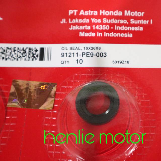 Oil seal sil selah beat scopy vario karbu fi asli orisinil 91211 PE9 003