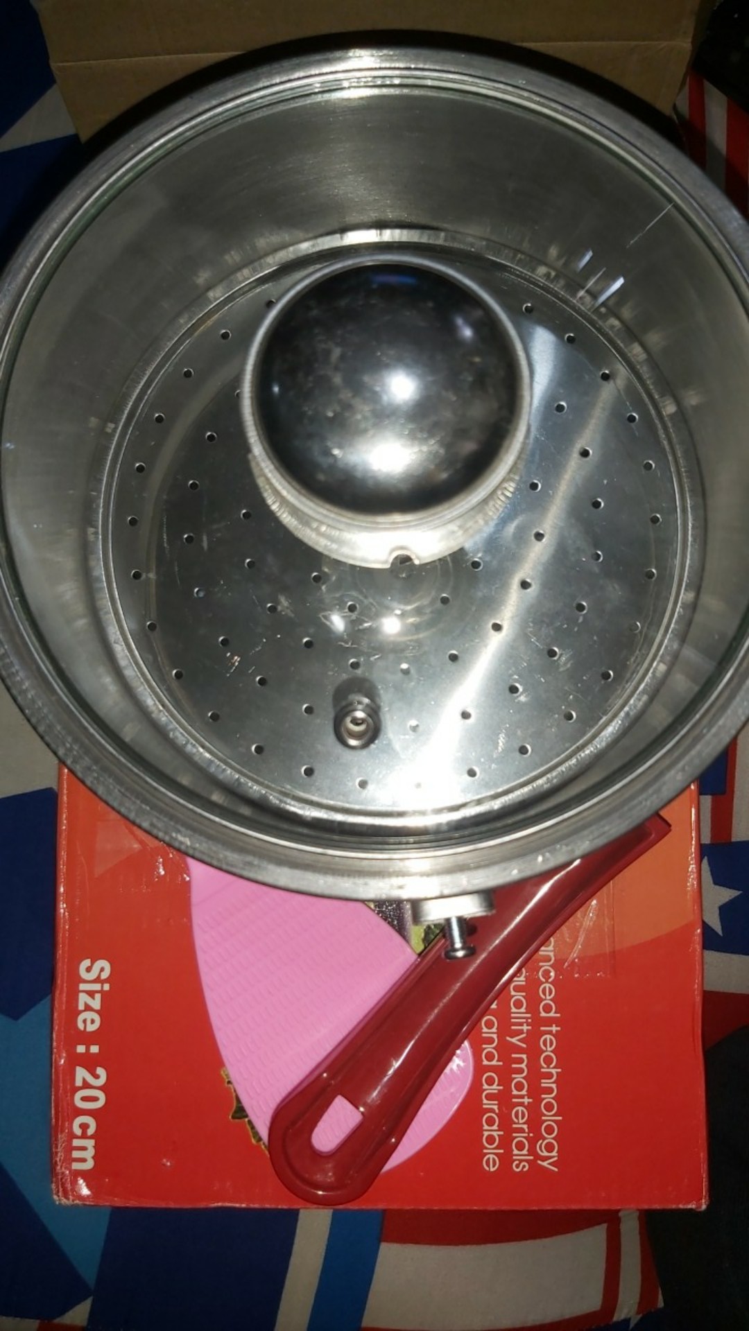 Panci Kukus / Saucepot Steamer Muliya 20 Cm Dandang Langseng Panci Stainless Panci Gagang Kukus