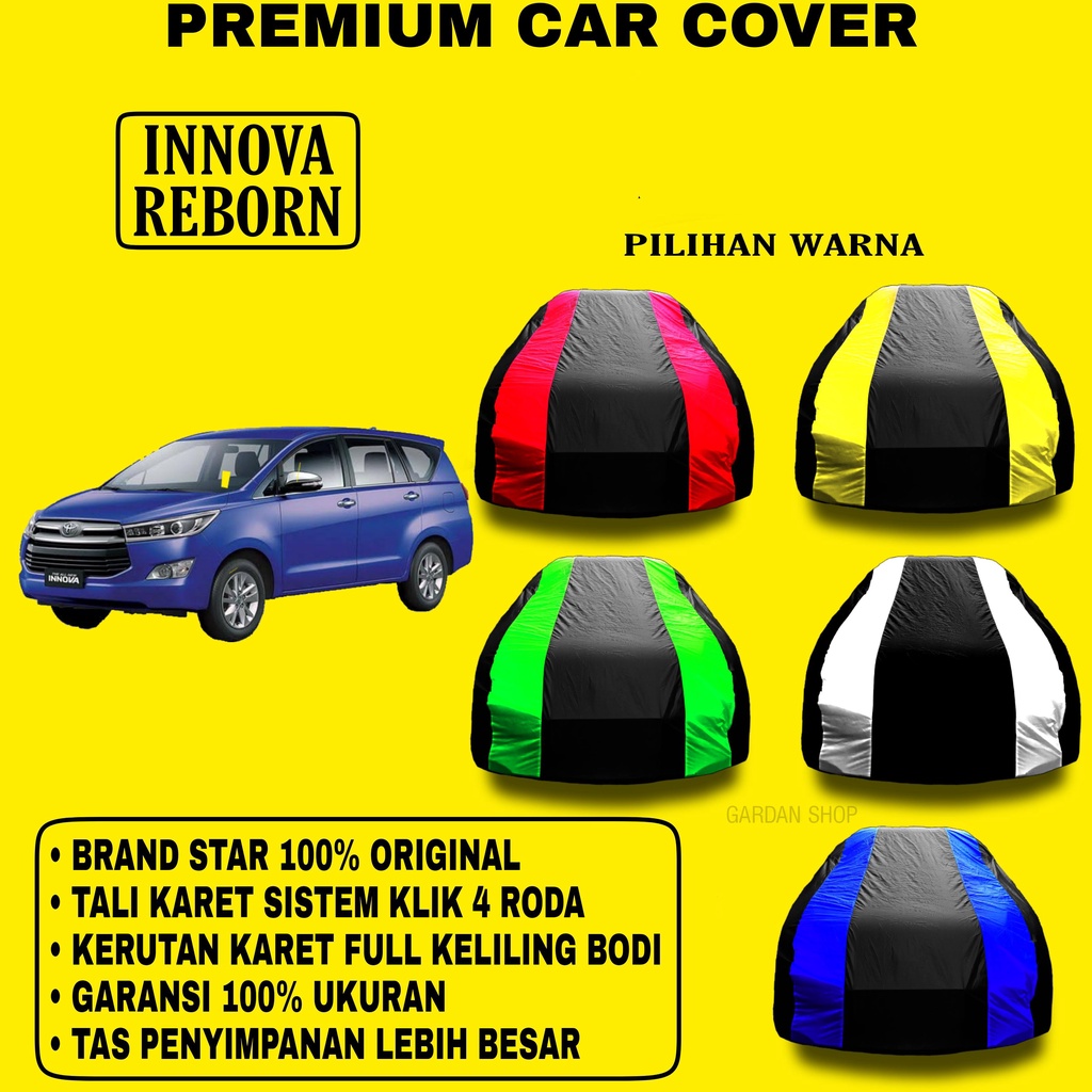 Body Cover INNOVA REBBORN Garis 2 WARNA Penutup Pelindung Bodi Mobil Innova Reborn PREMIUM