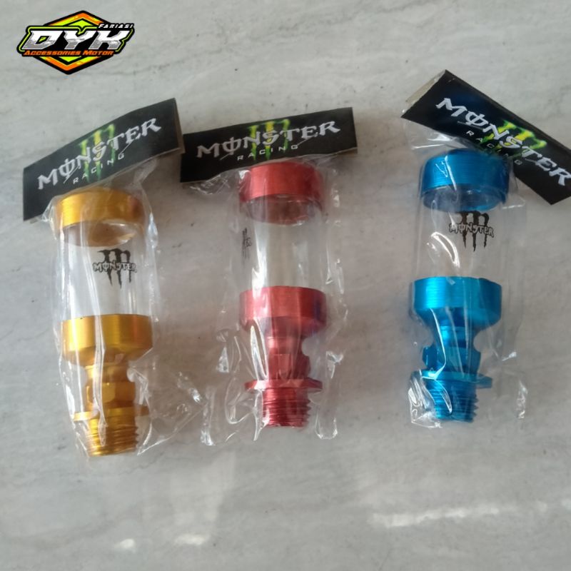 Tutup oli mesin, tutup oli variasi warna tabung kaca transparan Universal