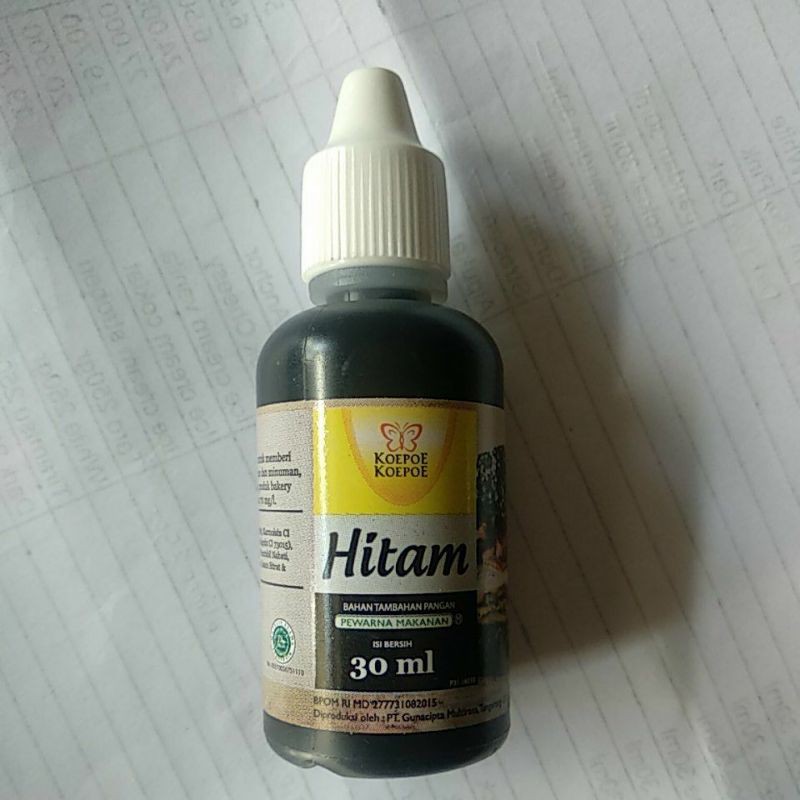 

Pewarna Hitam 30 ml Koepoe
