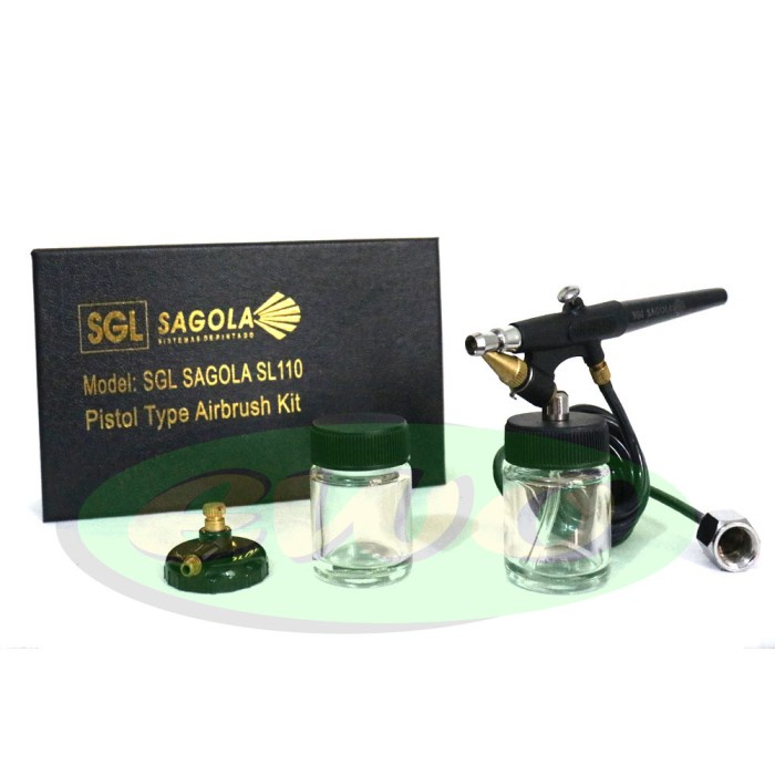 SAGOLA Spray Gun Air Brush Pen Kit SGL SL 110 Alat Semprot Cat SL110