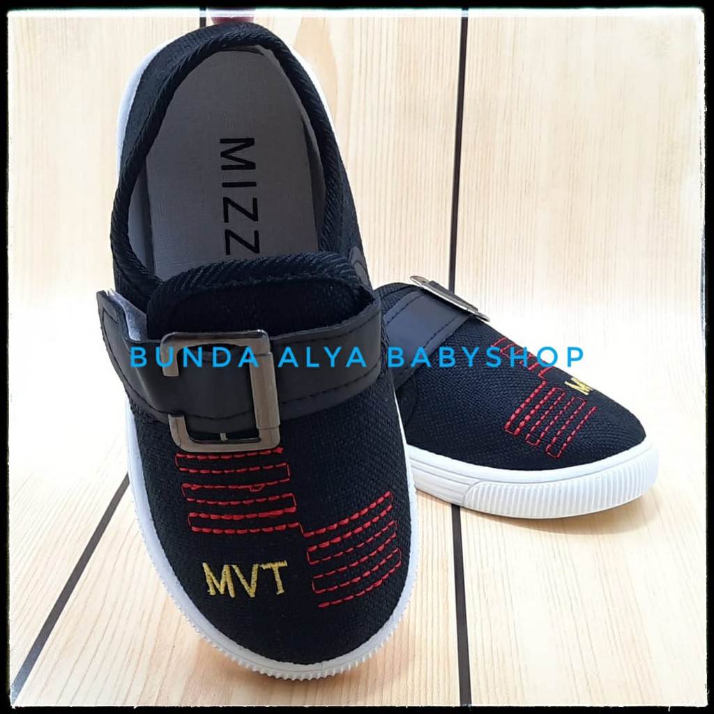 Sepatu Anak Laki Laki IMPORT  Umur 1 - 7 Tahun HITAM Sepatu Anak Cowok Premium MVT Size 21 - 35