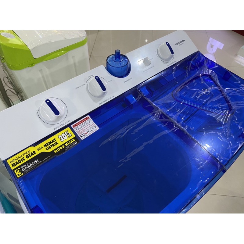 Mesin Cuci POLYTRON 2 Tabung 7.5kg PWM751 / Twin Tub Polytron PWM751R / PWM751B