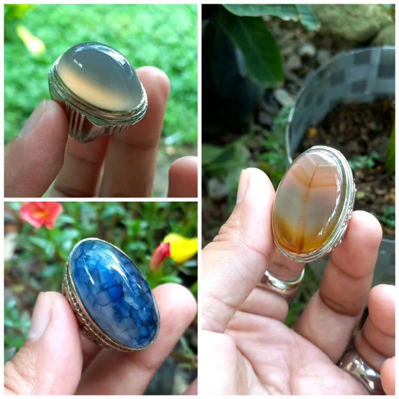 Cincin motif unik dan cincin anggur klasik bukan bacan doko bukan batu pandan akik pandan bukan batu