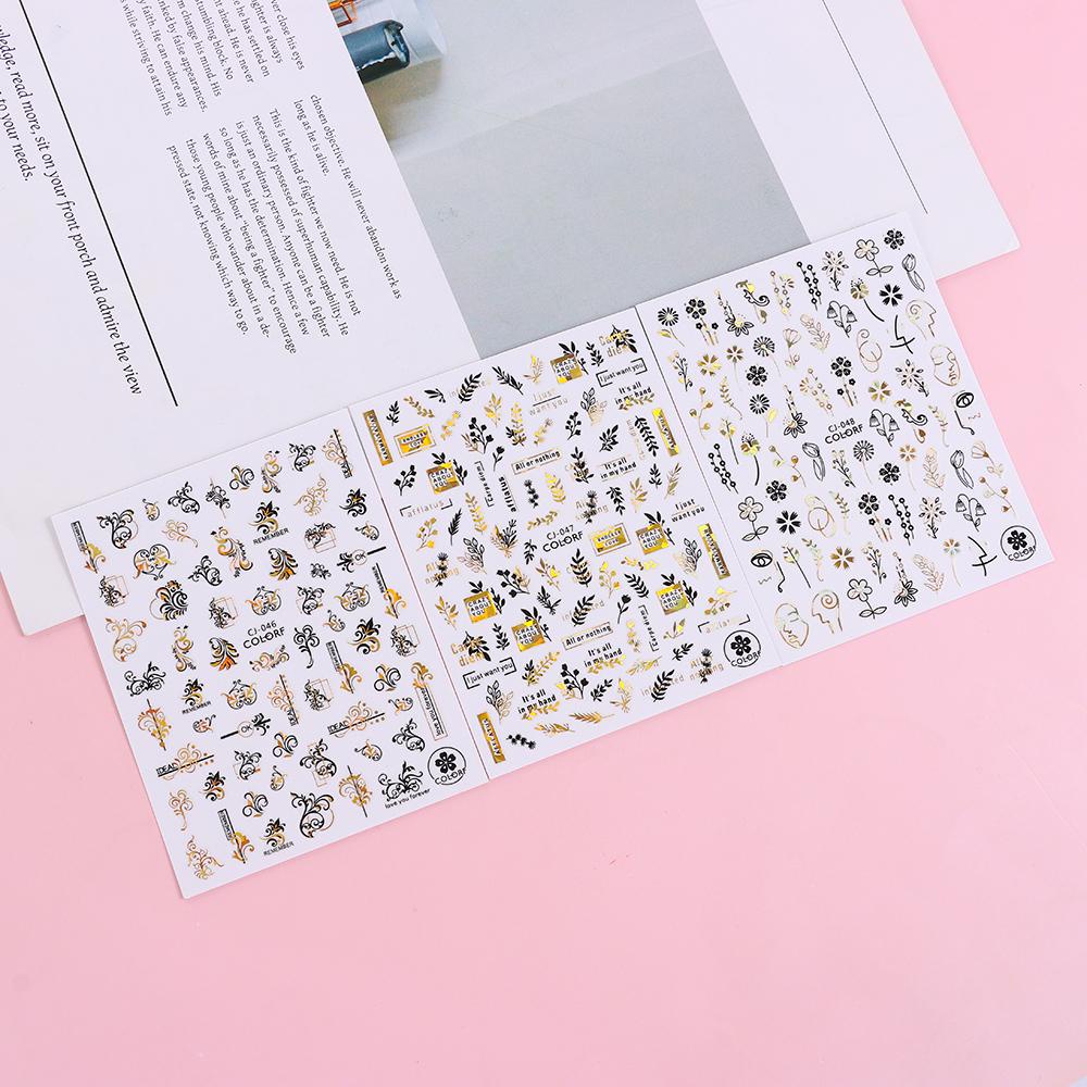 Preva Stiker Kuku New Manicure Tips Daun