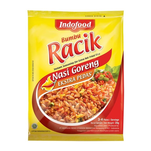 

Bumbu Racik Indofood Nasi Goreng Ekstra Pedas