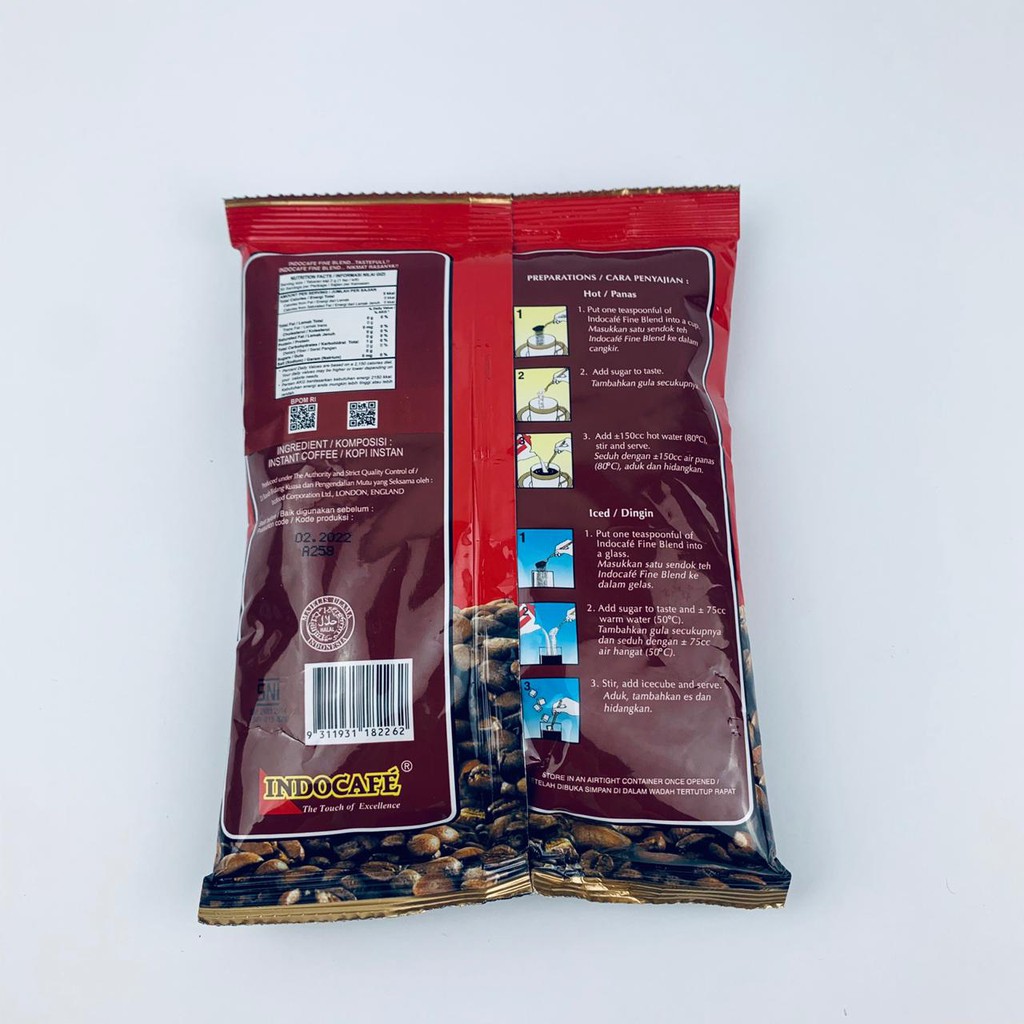 Indocafe fine blend /kopi instan gourmet / 100g