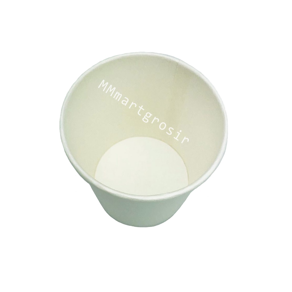 Paper cup / Gelas Kertas / Putih Polos / 6.5 oz