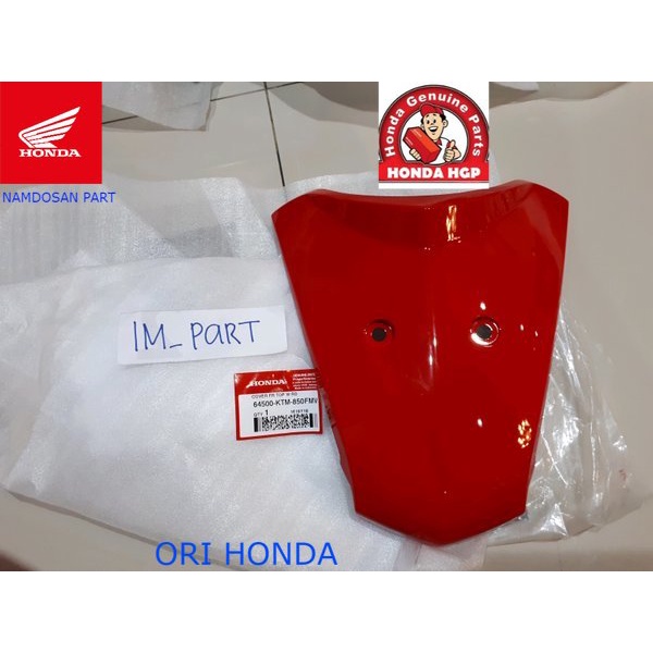 Ahm COVER DASI DEPAN HONDA SUPRA X 125 MERAH ORIGINAL 64500-KTM-850FMV