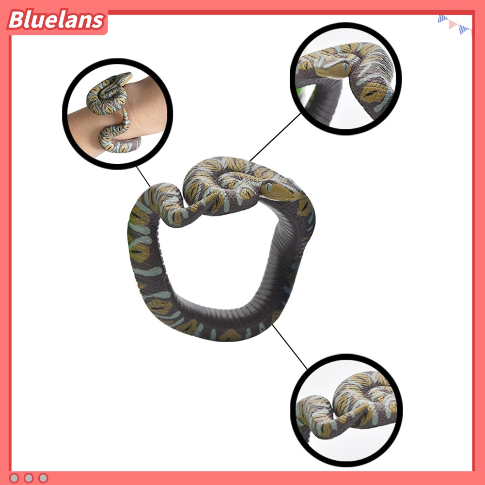 Mainan Gelang Ular Ular Python Bahan PVC Untuk Perlengkapan Pesta Halloween