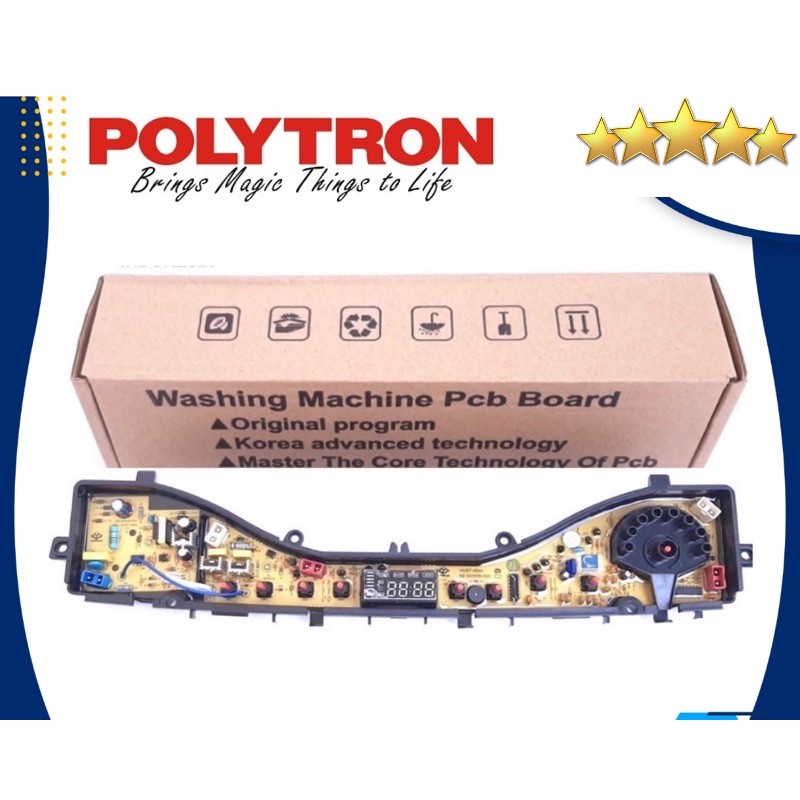 Modul PCB Mesin Cuci Polytron Original Program PAW8511 PAW9511 PAW7511 (HGBT-004A )