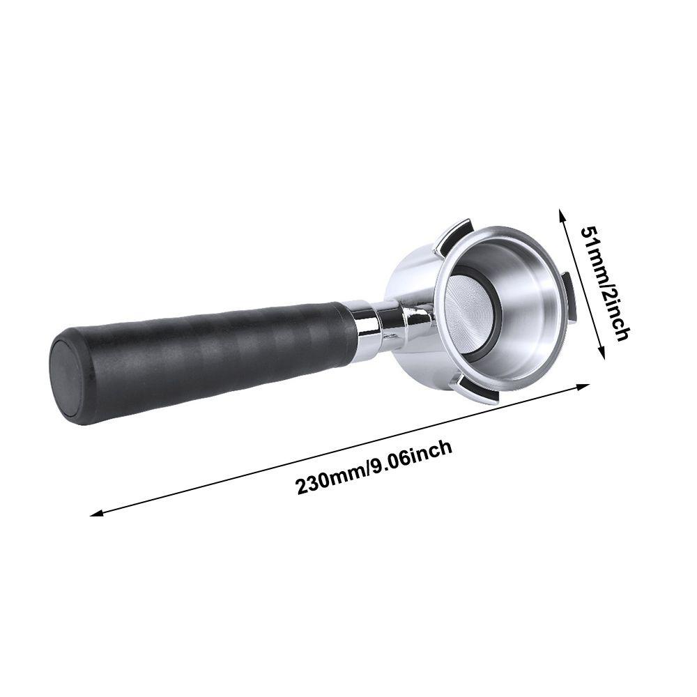 Solighter 51mm Portafilter Coffee Aksesoris Suku Cadang Pengganti Alat Kopi Delonghi 3telinga