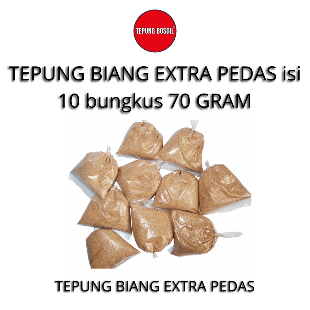 Tepung Premium biang Fried Chicken extra pedas berat 70gram isi 10 bungkus