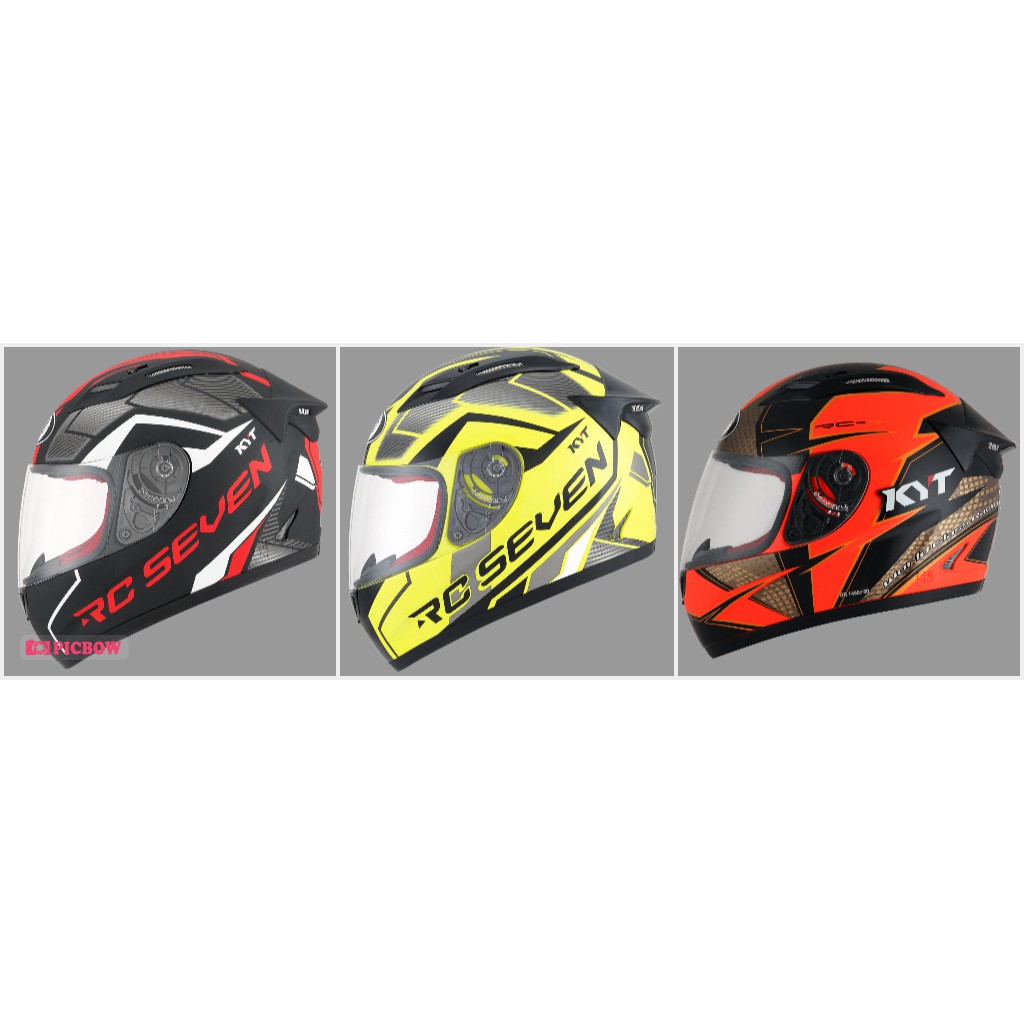 HELM KYT RC 7 RACING 3 PILIHAN MOTIF FULL FACE / KYT RC7