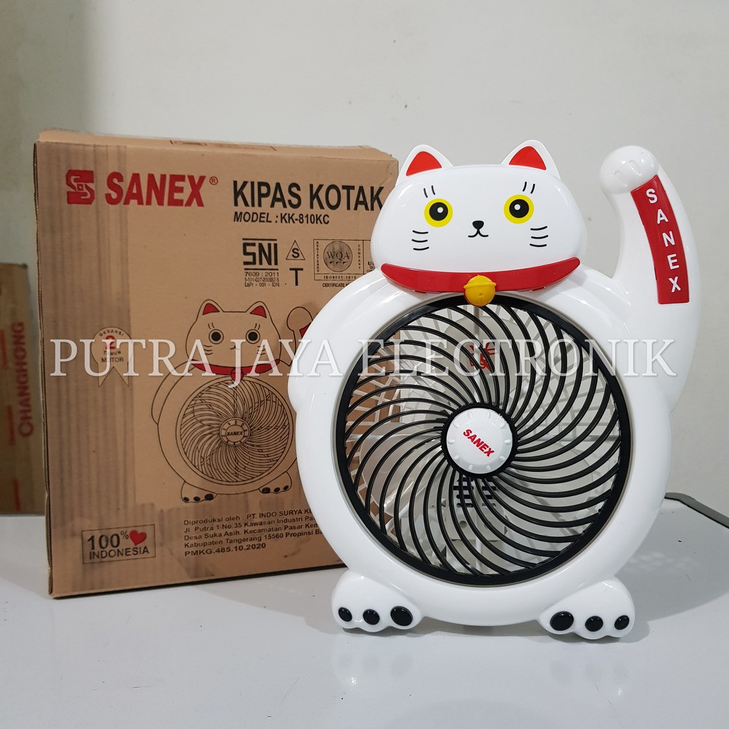 KIPAS ANGIN KARAKTER 8&quot; SANEX SN 810KC - KUCING HOKI