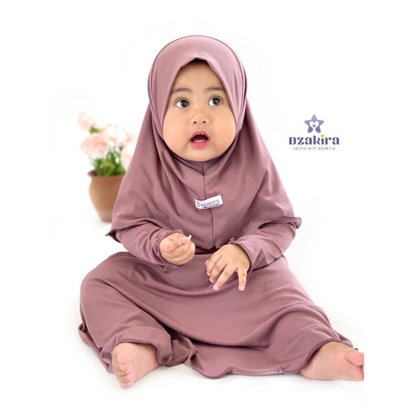 GAMIS BAYI KIA by DZAKIRA 0-2thn PLUM