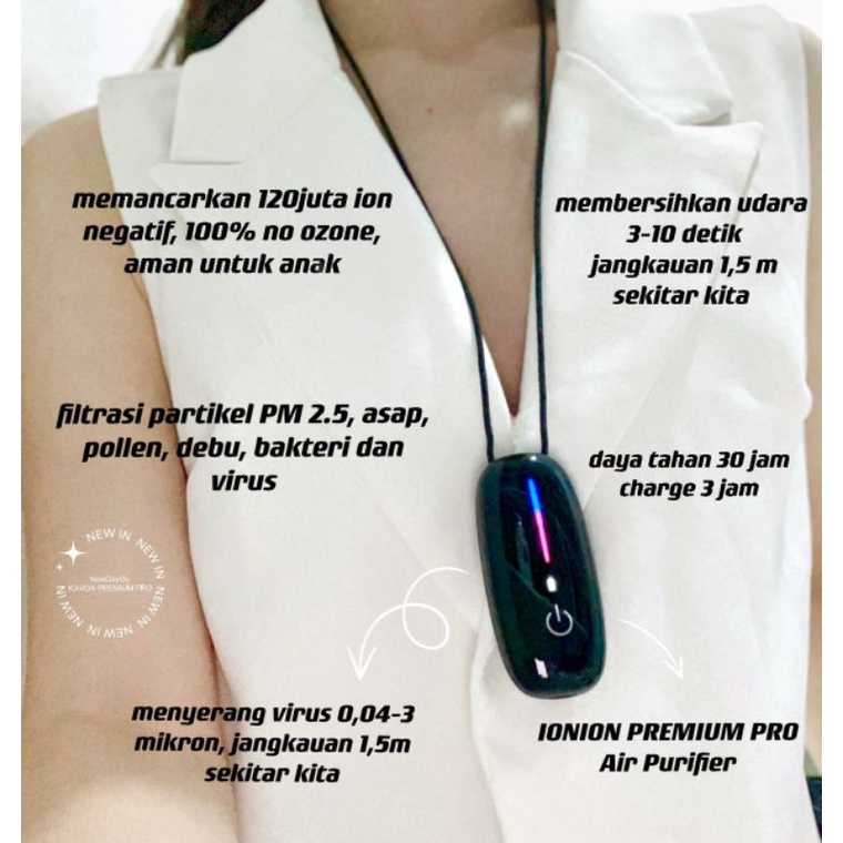 kalung ionion premium pro / kalung purifier ionion premium / ionion necklace / kalung purifier wein 