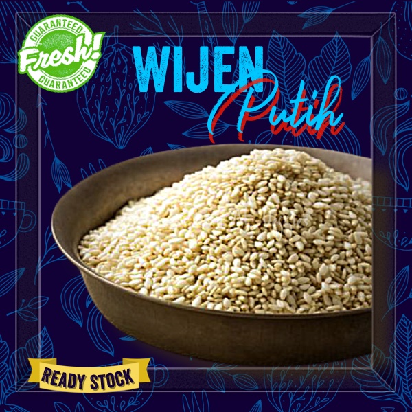 

WIJEN PUTIH / WHITE SESAME SEEDS 100 Gr