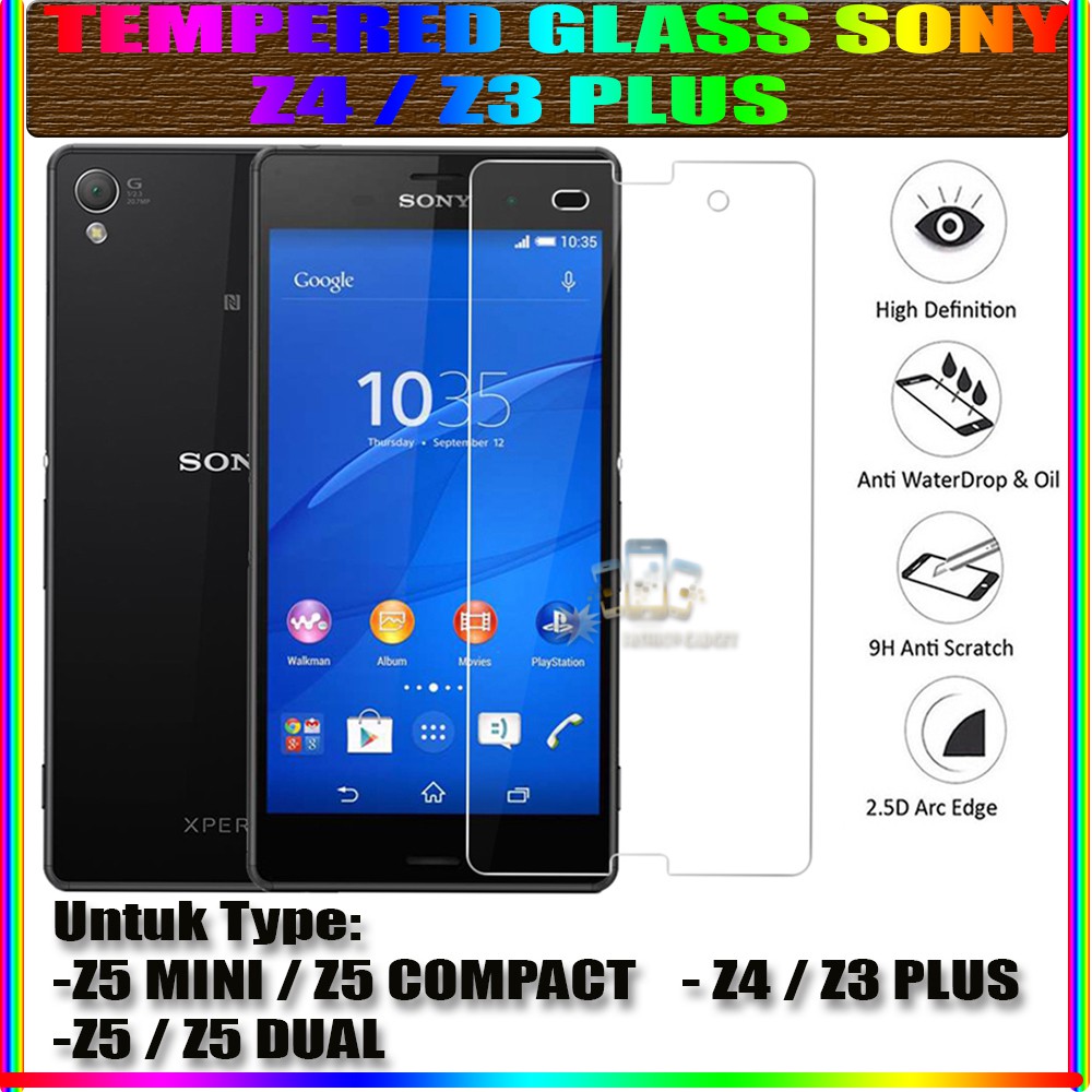 TEMPERED GLASS SONY XPERIA Z5 MINI / Z5 COMPACT XPERIA Z5 XPERIA Z5 DUAL XPERIA Z5 PLUS Z5+ ANTI GORES KACA TEMPER GLASS - CLEAR