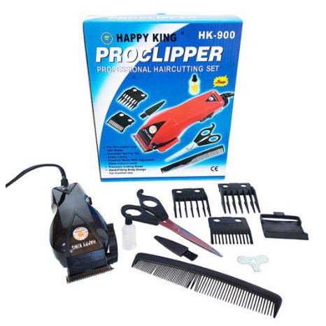 Mesin Cukur Rambut Happy King HK900 ORIGINAL Set Mesin Cukuran Rambut Jenggot Kumis HK-900 Hair Clipper Trimer Elektrik