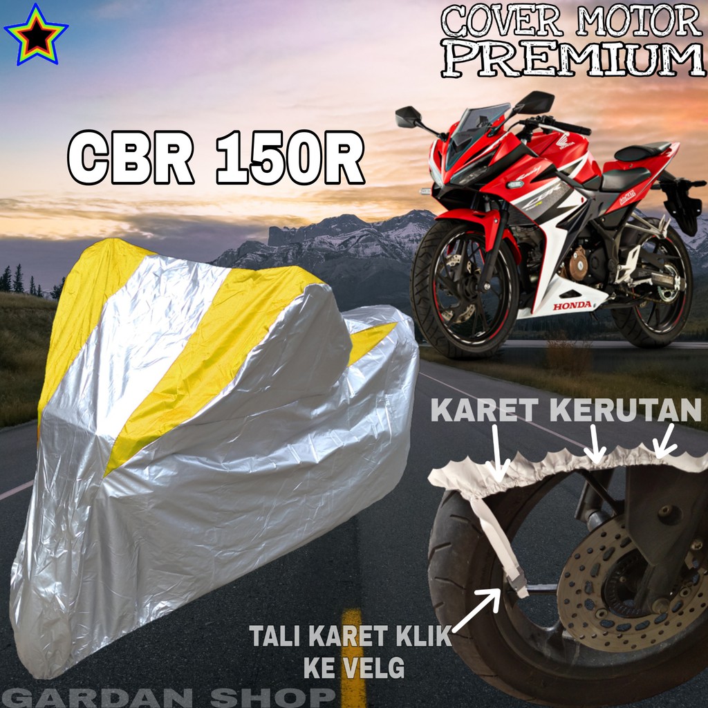 Sarung Motor CBR 150R Silver KUNING Body Cover Cbr 150R PREMIUM