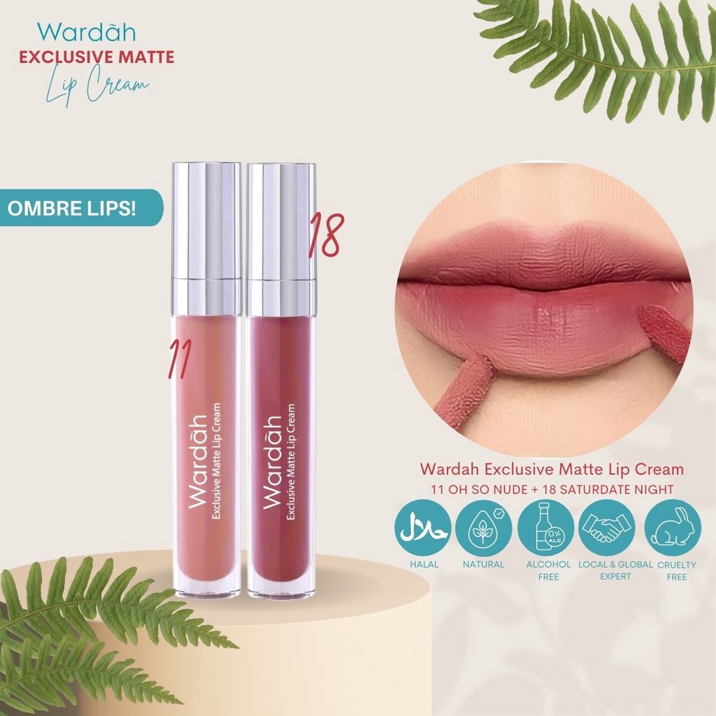 TERBARU!! Wardah Exclusive Matte Lip Cream Banyak Pilihan Warna Yang Cocok