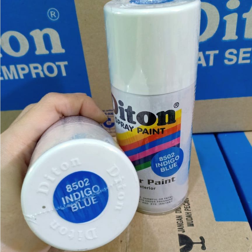 DITON Spray Paint Acrylic Lacquer Paint Pilox Cat Semprot - 8502 Indigo Blue / BIru Nila (150cc/Kecil)