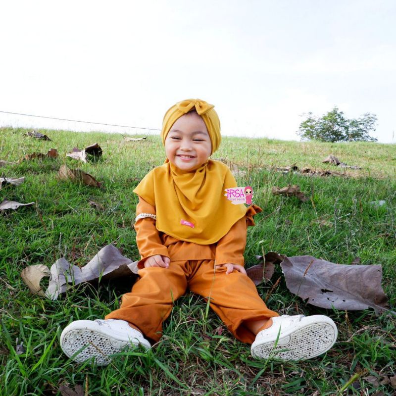 one set Labiqa celana anak setelan anak perempuan kulot anak