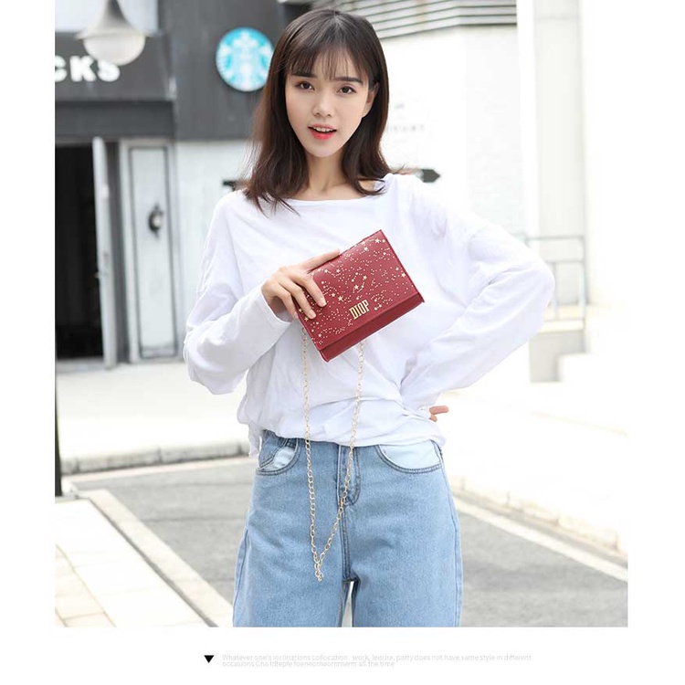 Tas Selempang Wanita Fashion Style Korea Kasual Tas Bahu Cewek Sling Bag Kulit PU Satu7an T87