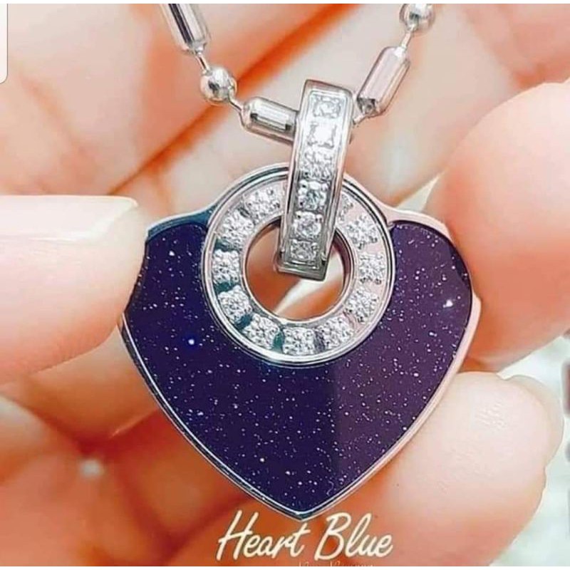 Pendant Kesehatan Blue Heart Carbon MCI