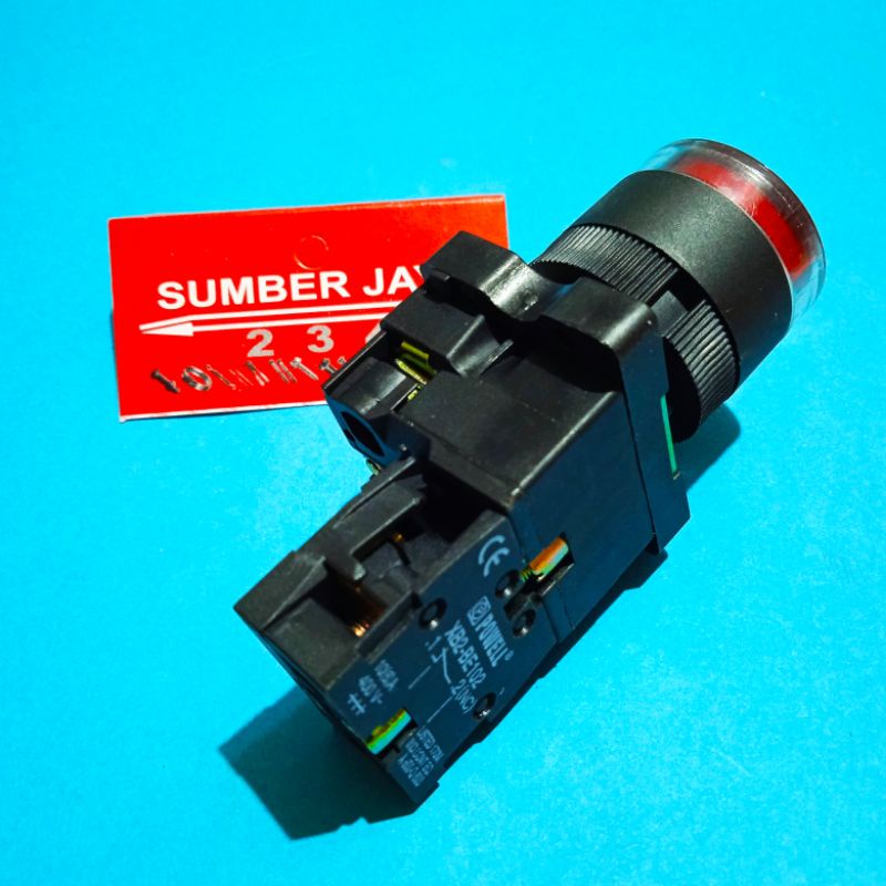 schneider push button merah 16mm TERMURAH